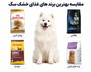مقایسه برندهای غذای خشک