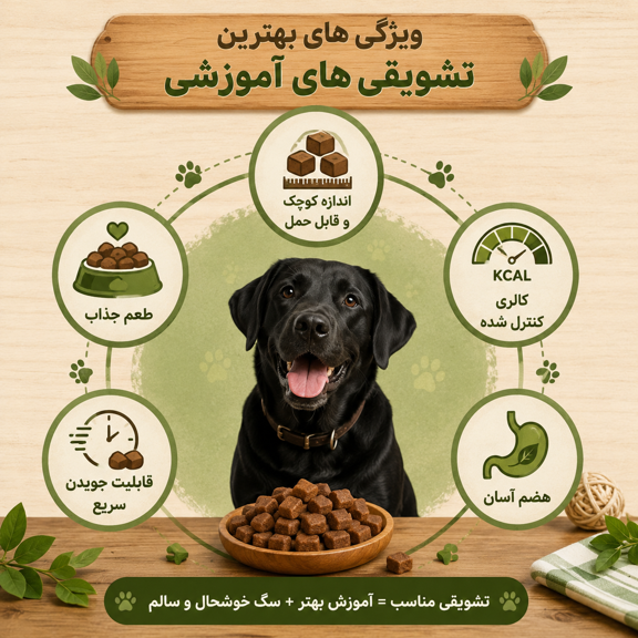 بهترین تشویقی سگ برای آموزش و تربیت