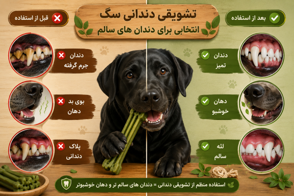 تشویقی دندانی سگ و مزایای آن