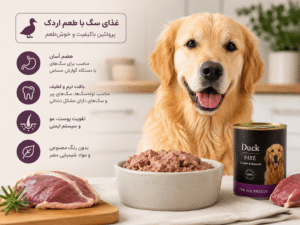 غذای سگ با طعم اردک چگونه است؟
