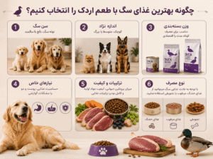 چگونه بهترین غذای سگ با طعم اردک را انتخاب کنیم؟