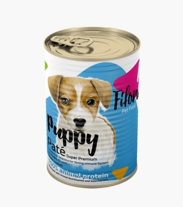کنسرو غذای توله سگ فیفورا سوپر پریمیوم مدل Puppy Pate طعم ترکیبی وزن 400 گرم